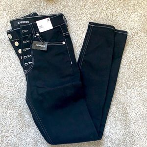 High rise legging jeans and stretch